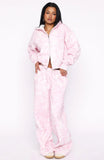 Hiding Away Wide Leg Sweatpants Pink Camo
