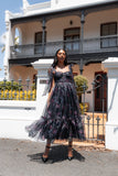 Floret Midi Dress Dark Floral