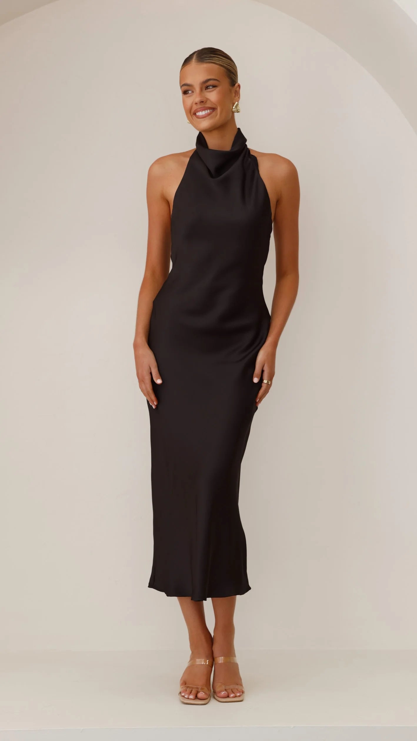 Rina Midi Dress Black