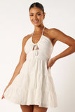 Rilie Halterneck Mini Dress White