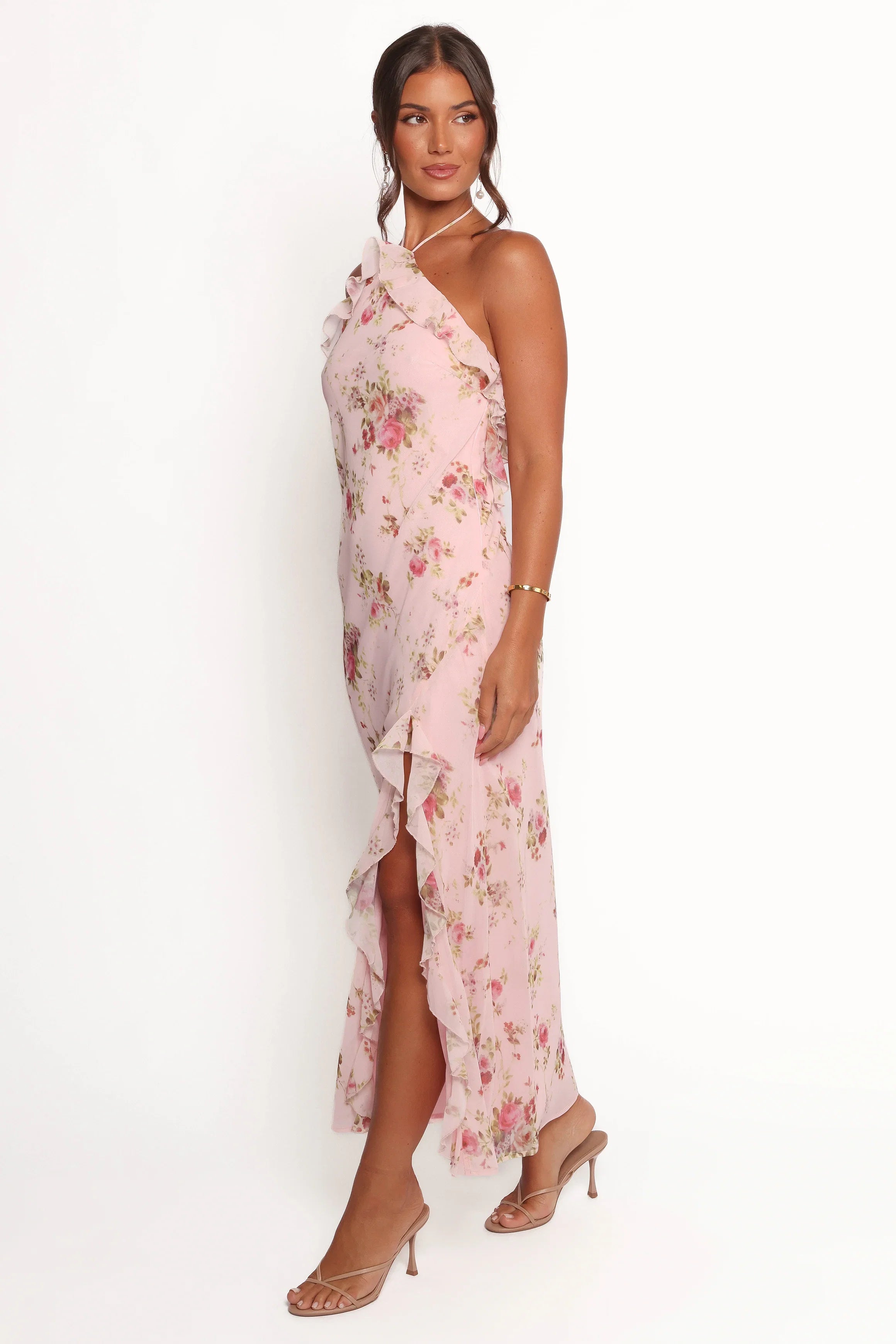 Patricia Maxi Dress Pale Pink Floral