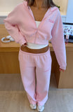 Vol 1 Cropped Zip Front Hoodie Posy