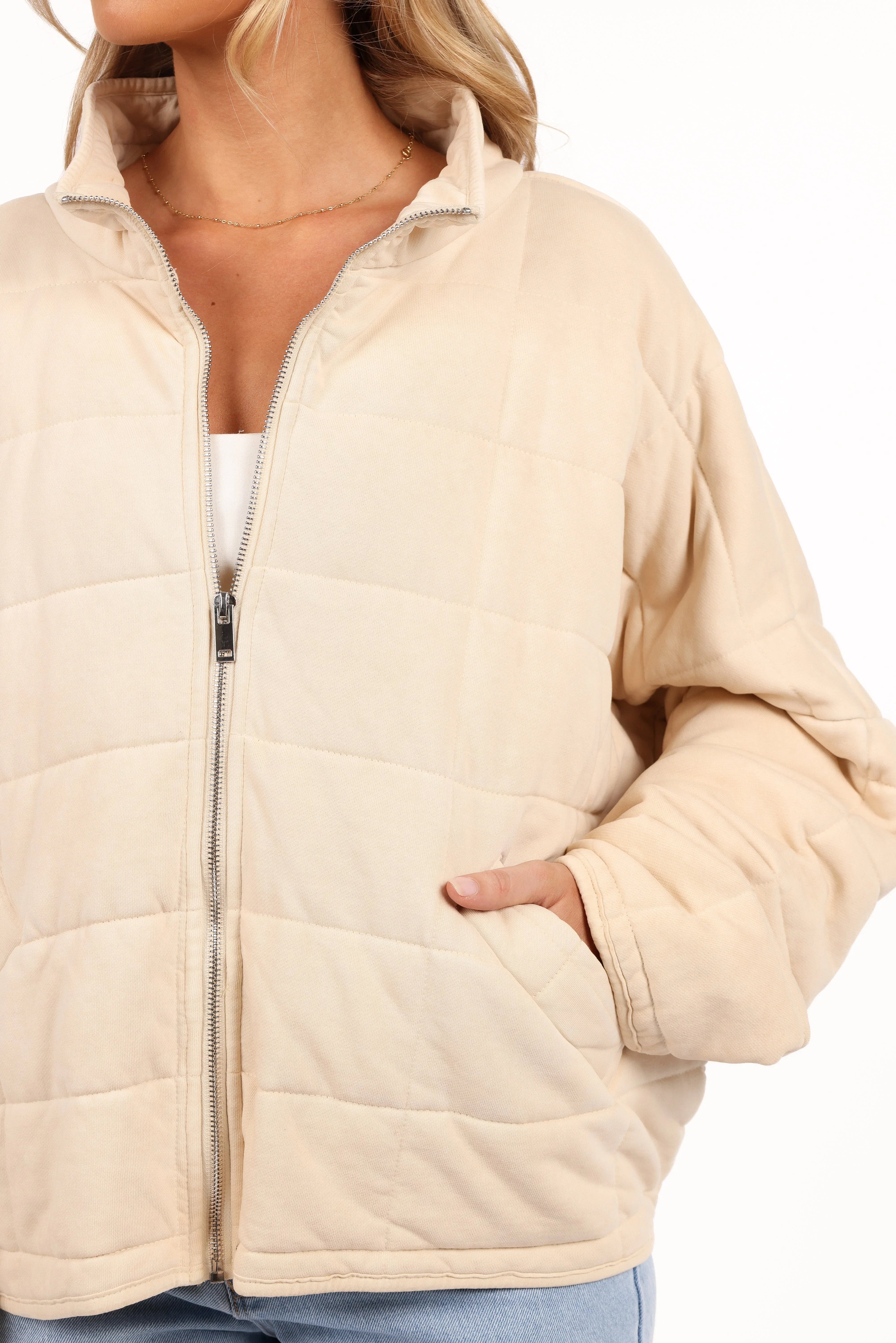 Alegra Quilted Jacket Cream