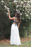 Peony Maxi Skirt White