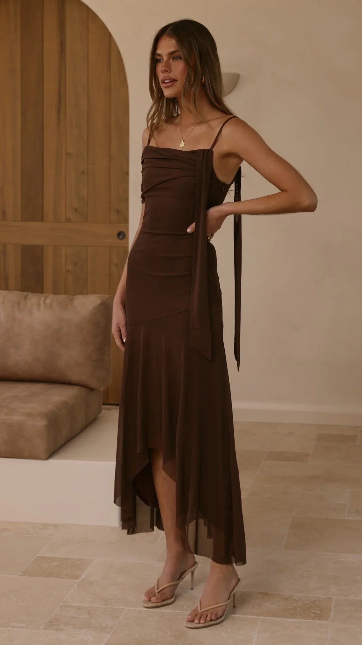 Lucy Maxi Dress Brown