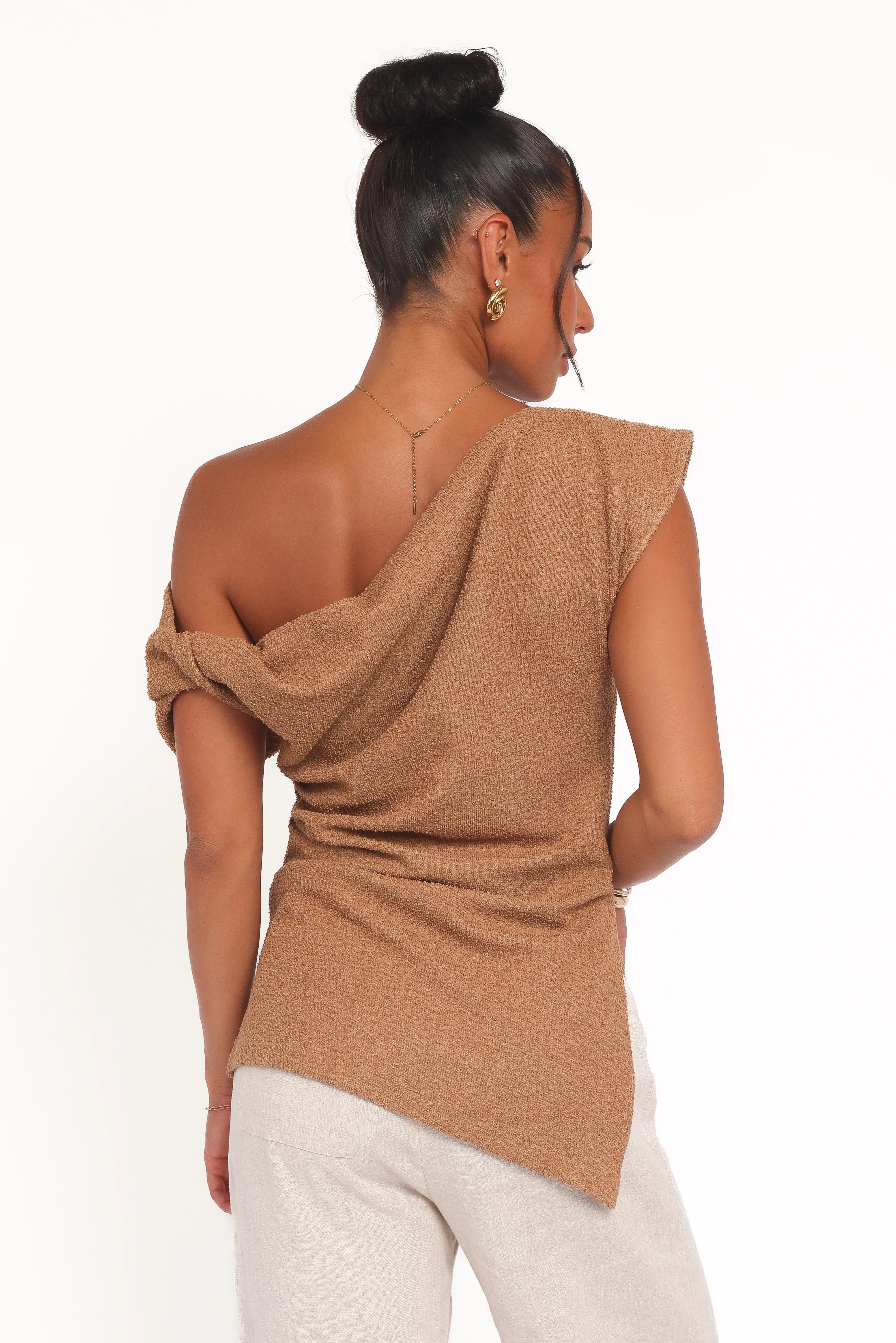 Selma Knit Top Brown