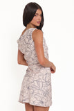 Aleyna Off Shoulder Mini Dress Floral Print