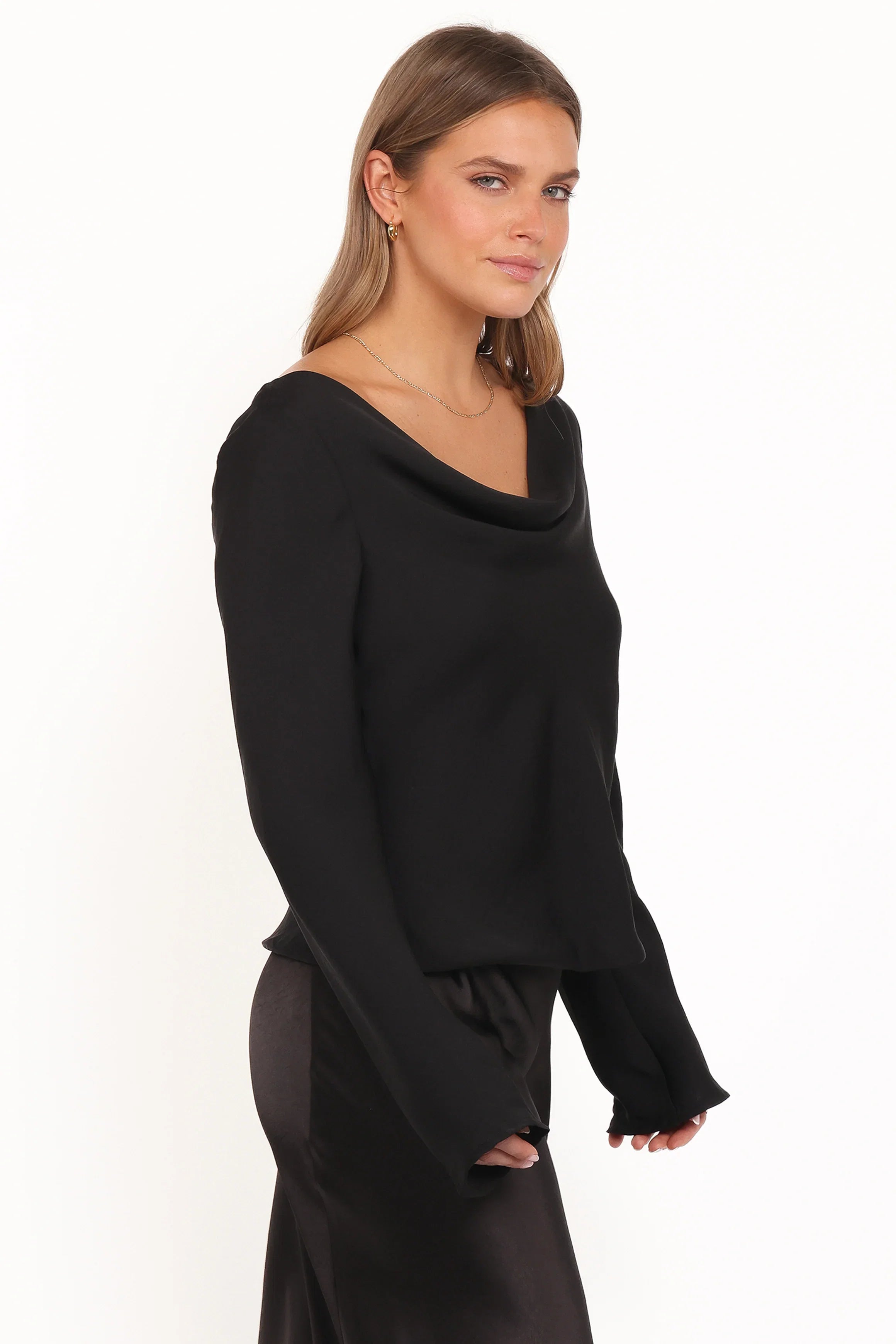 Vinita Long Sleeve Top Black