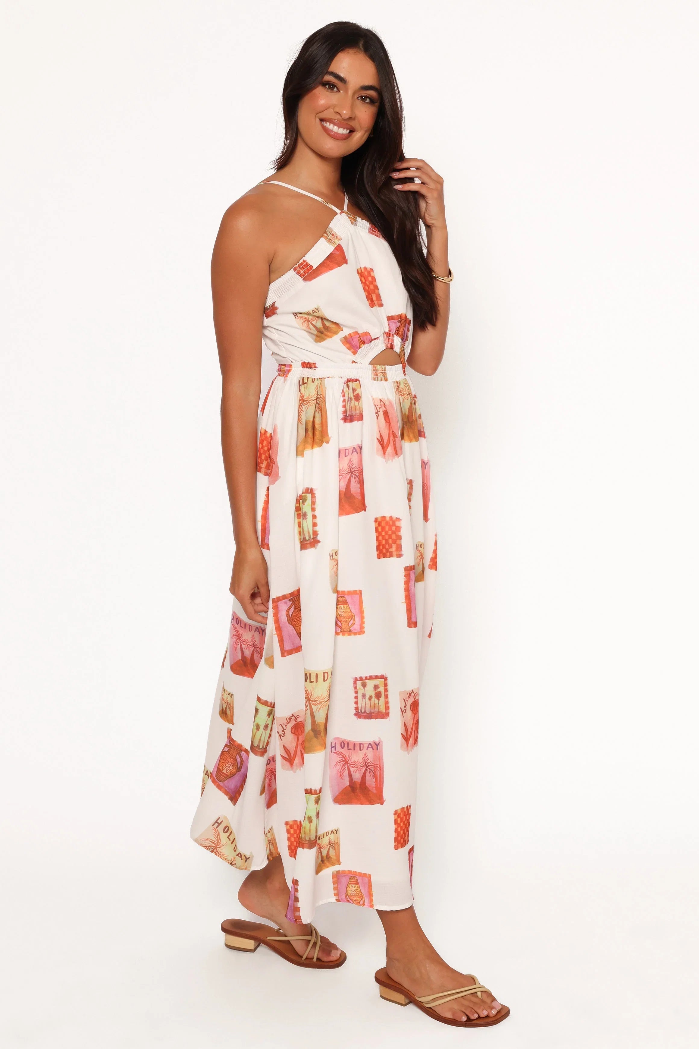 Madi Maxi Dress White Multi