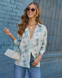 Classy Aura Abstract Button Down Top