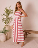 Everen Striped Maxi Dress