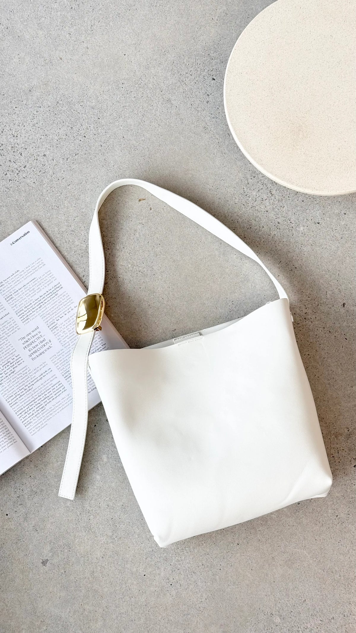 Francesca Shoulder Bag White