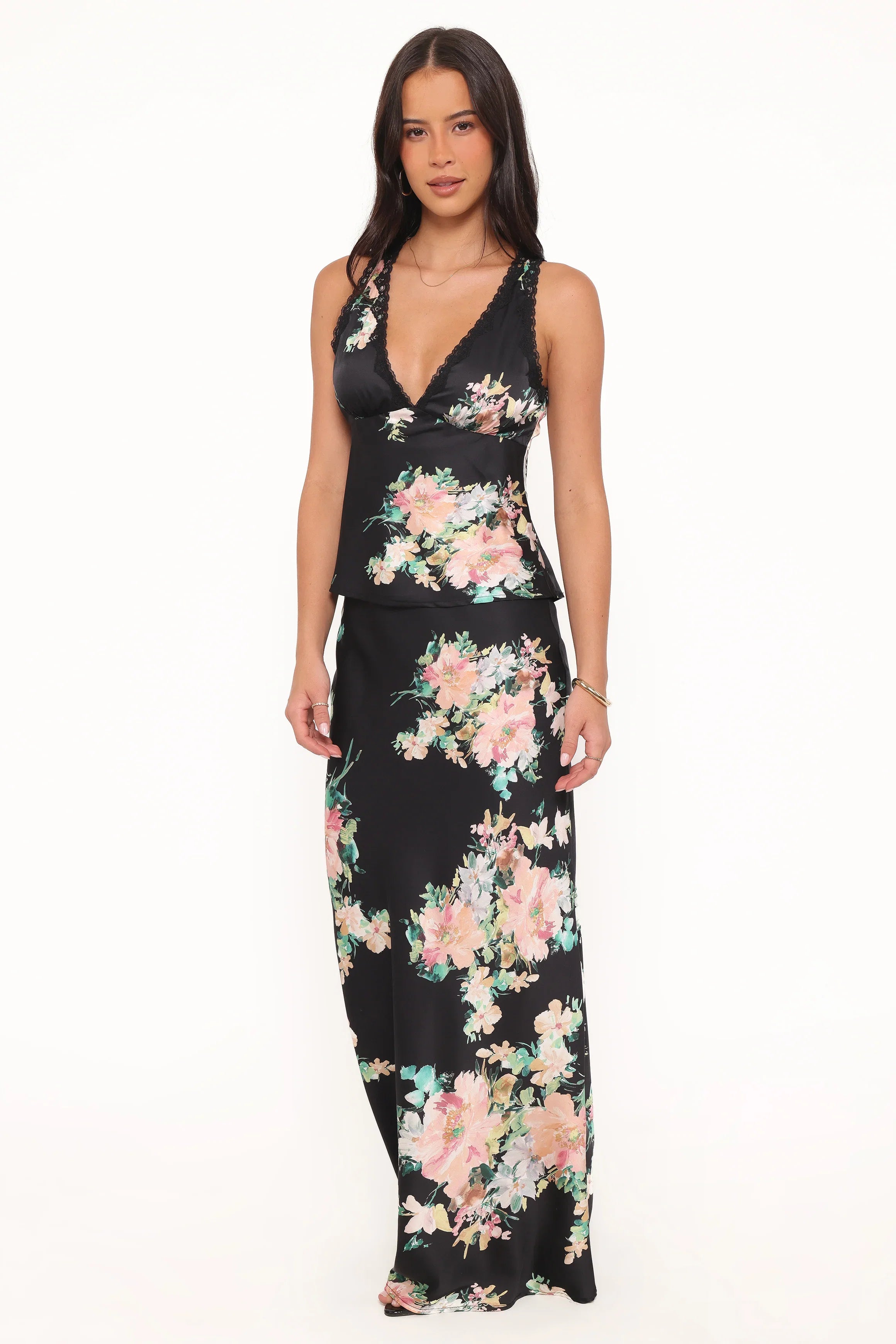 Velman Skirt Black Floral