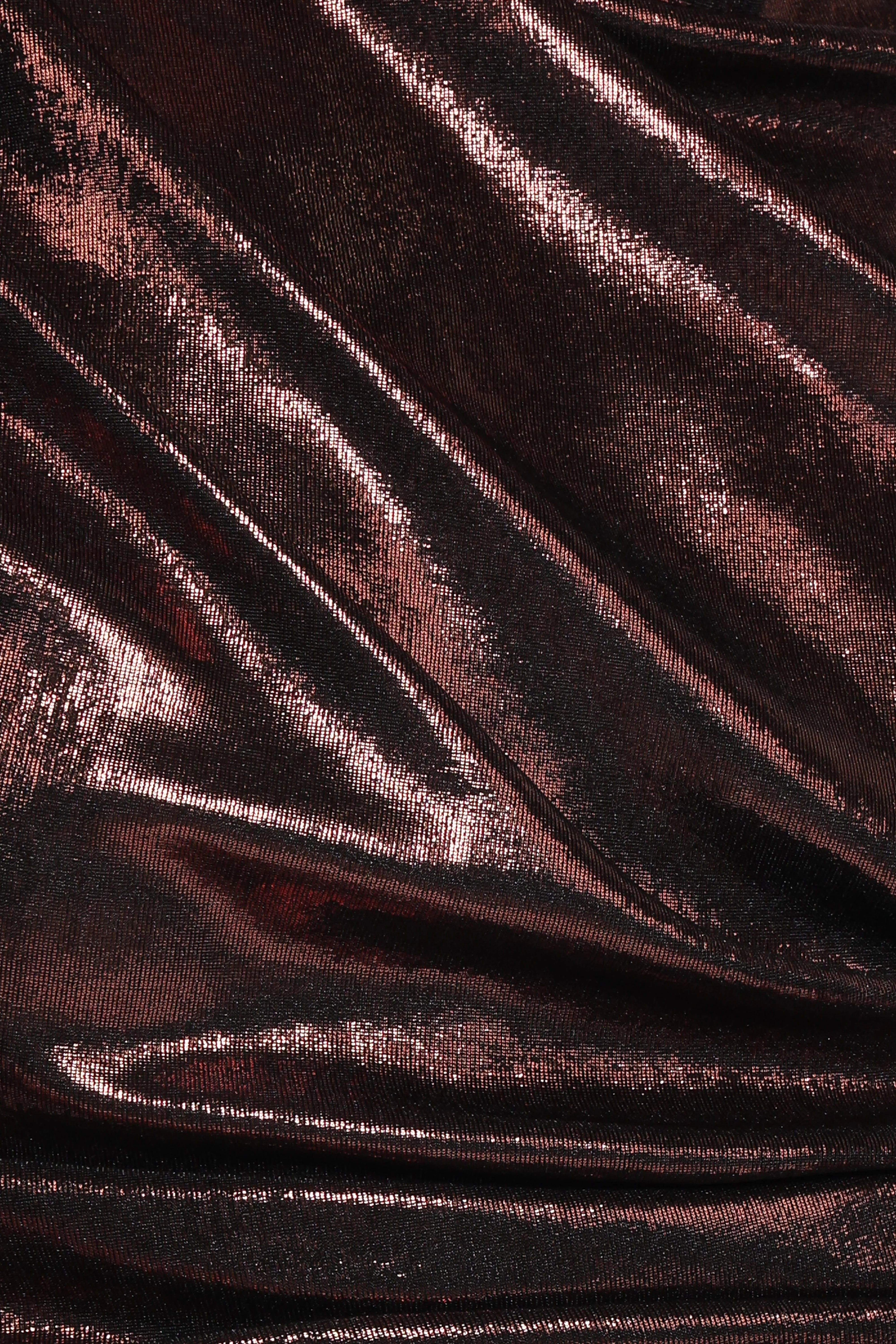 Velman Metallic Maxi Skirt Bronze