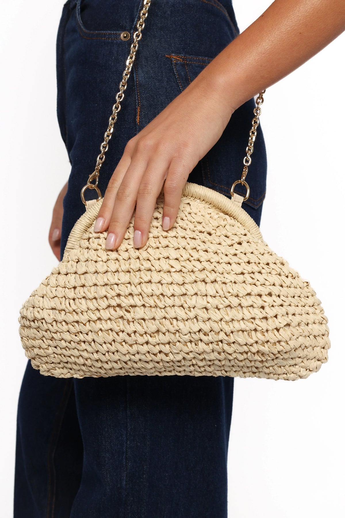 Bett Clutch Bag Natural Raffia