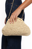 Bett Clutch Bag Natural Raffia