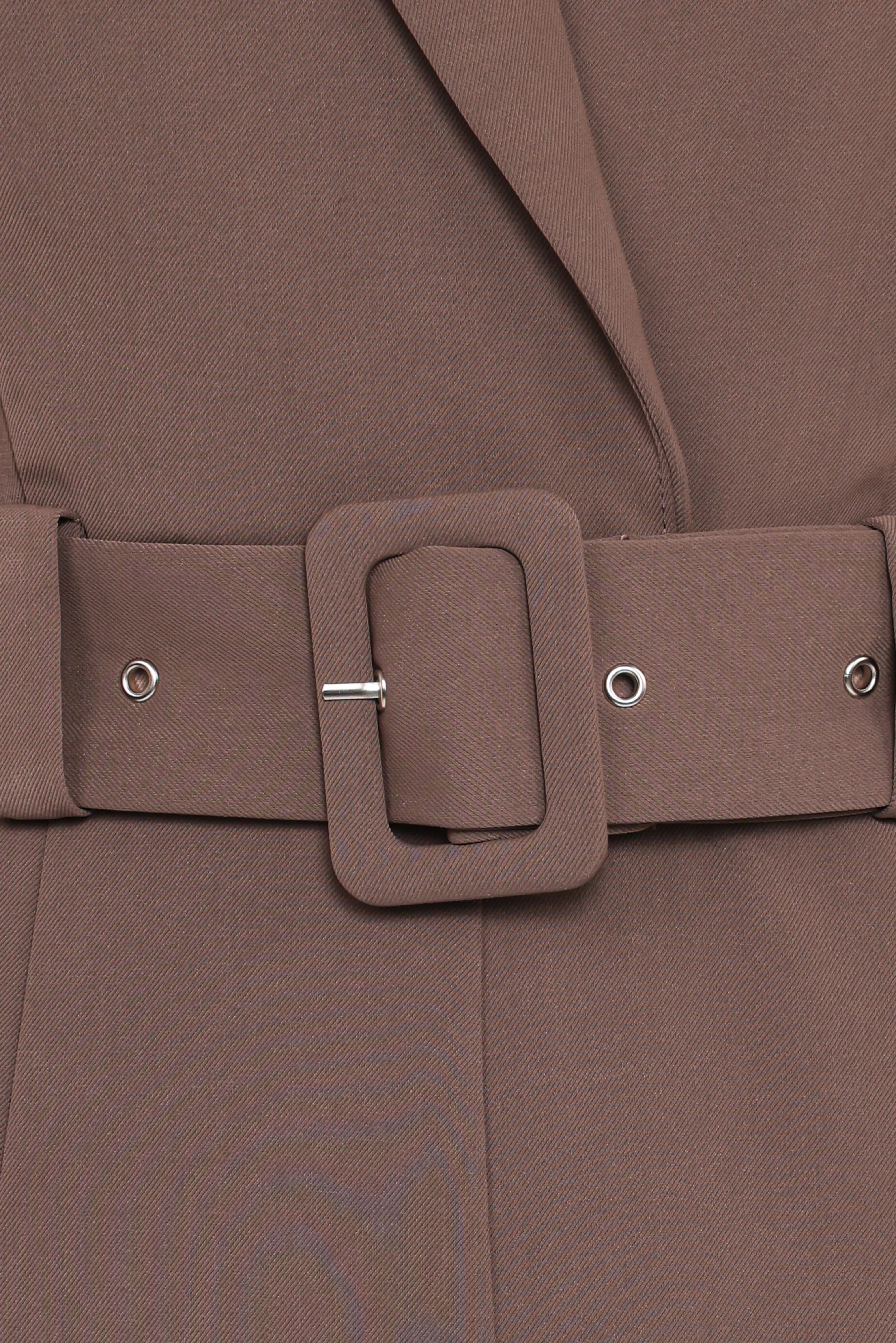 Sienna Belted Jumpsuit Khaki Brown