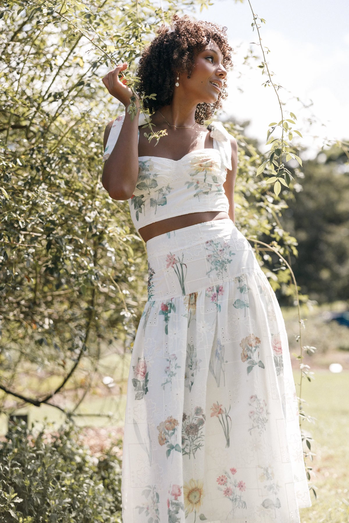 Kara Two Piece Set White Floral