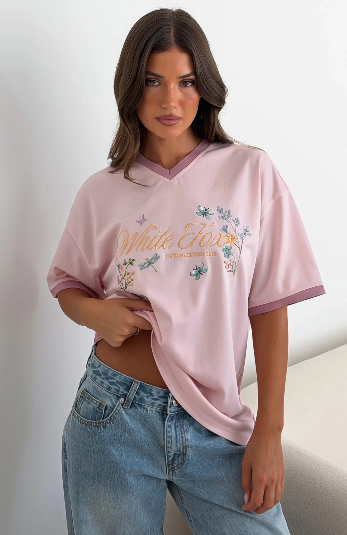 Shes Out Of My League Oversized Jersey Pink