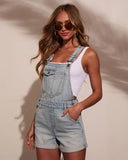 Sunny Meadows Denim Shortall