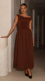 Immy Midi Dress Brown