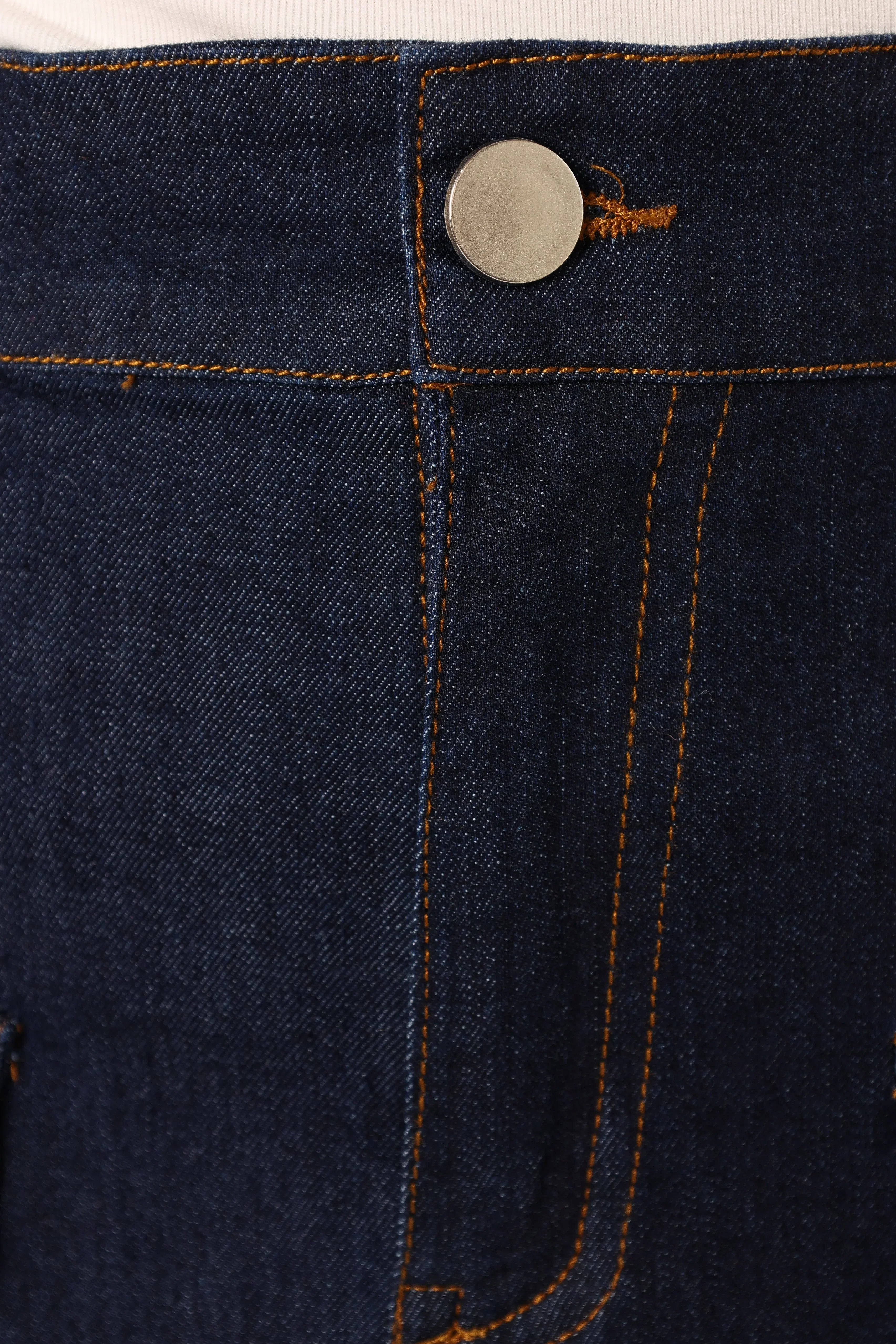 Avery Cargo Mini Skirt Blue Wash