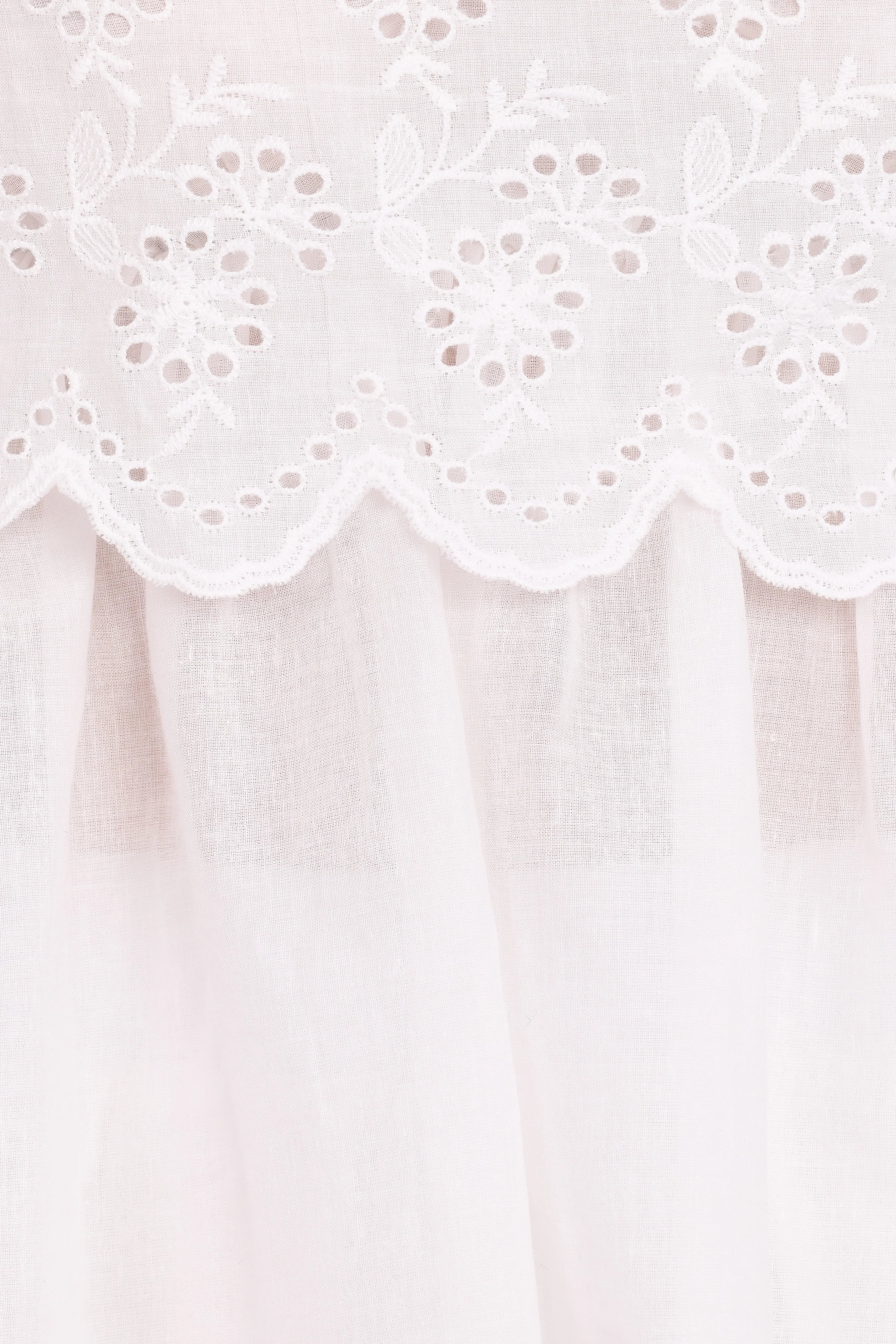 Zera Eyelet Top White
