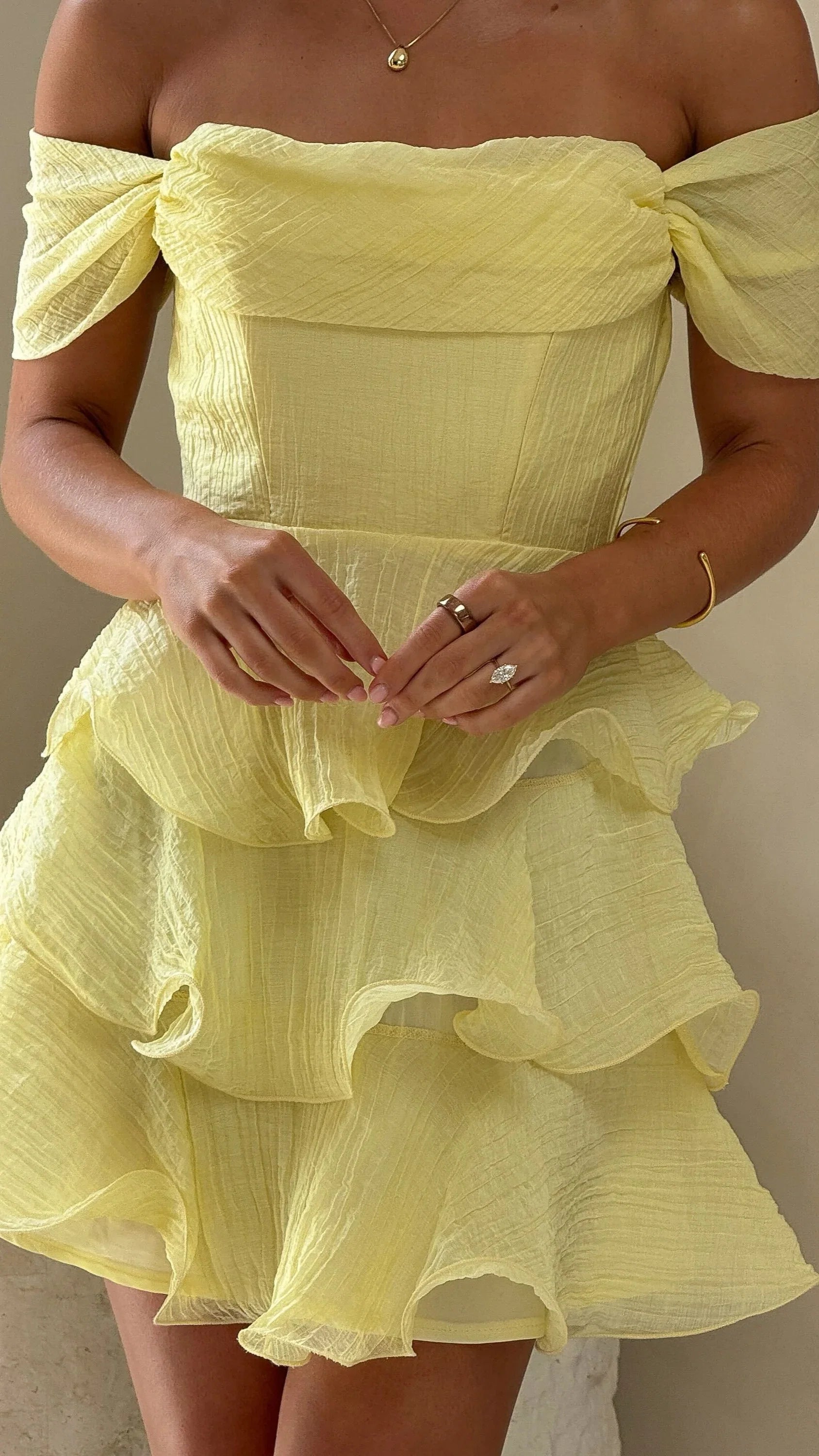 Lanelle Mini Dress Yellow