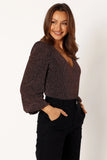 Wander Long Sleeve Bodysuit Bronze