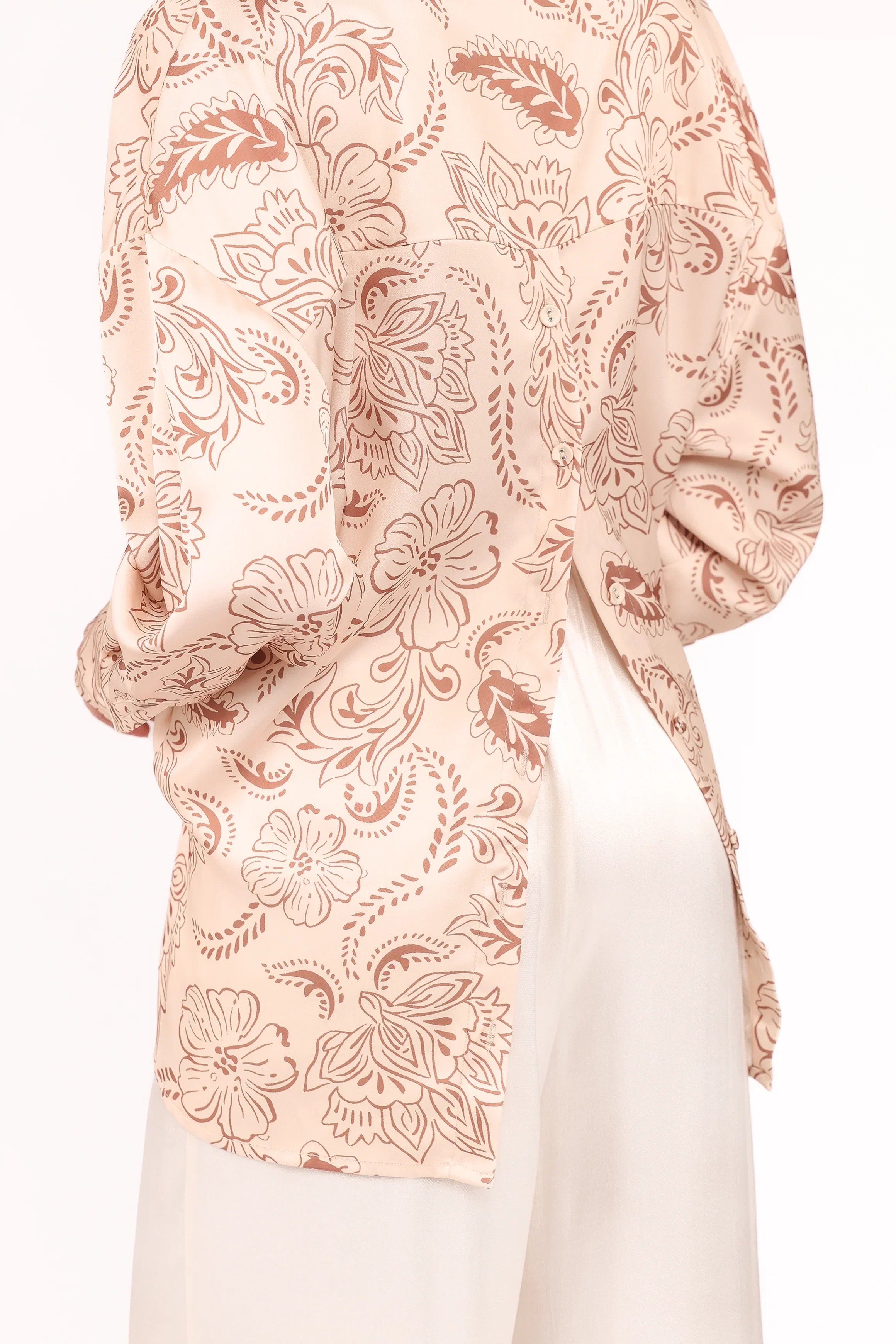 Rosalie Shirt Brown Paisley