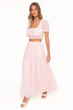 Angelina Skirt Set Pink Broiderie