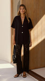Azura Shirt And Pants Set Black