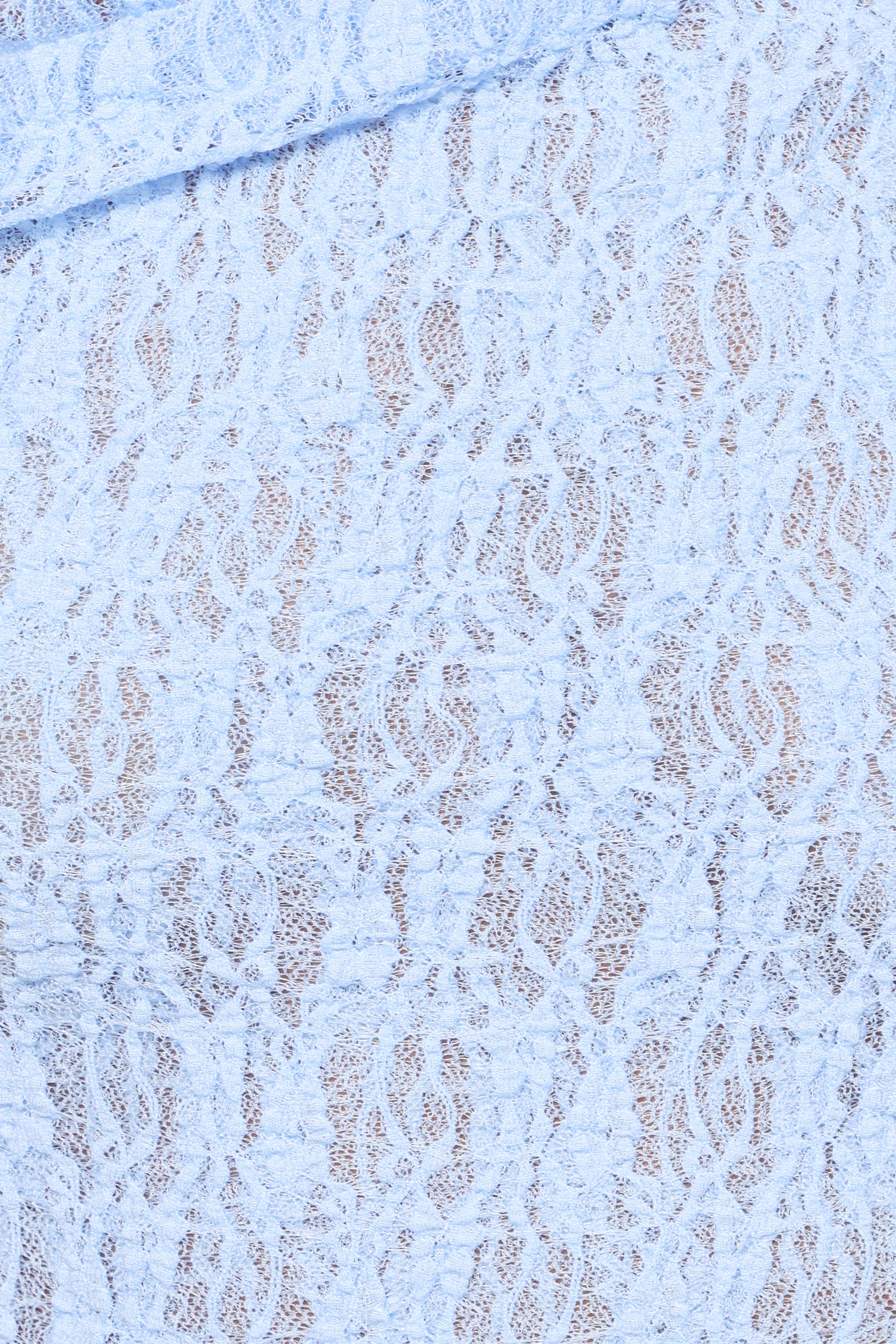 Faeriel Off Shoulder Lace Knit Top Blue