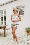 Aureole Short Set Dusty Blue