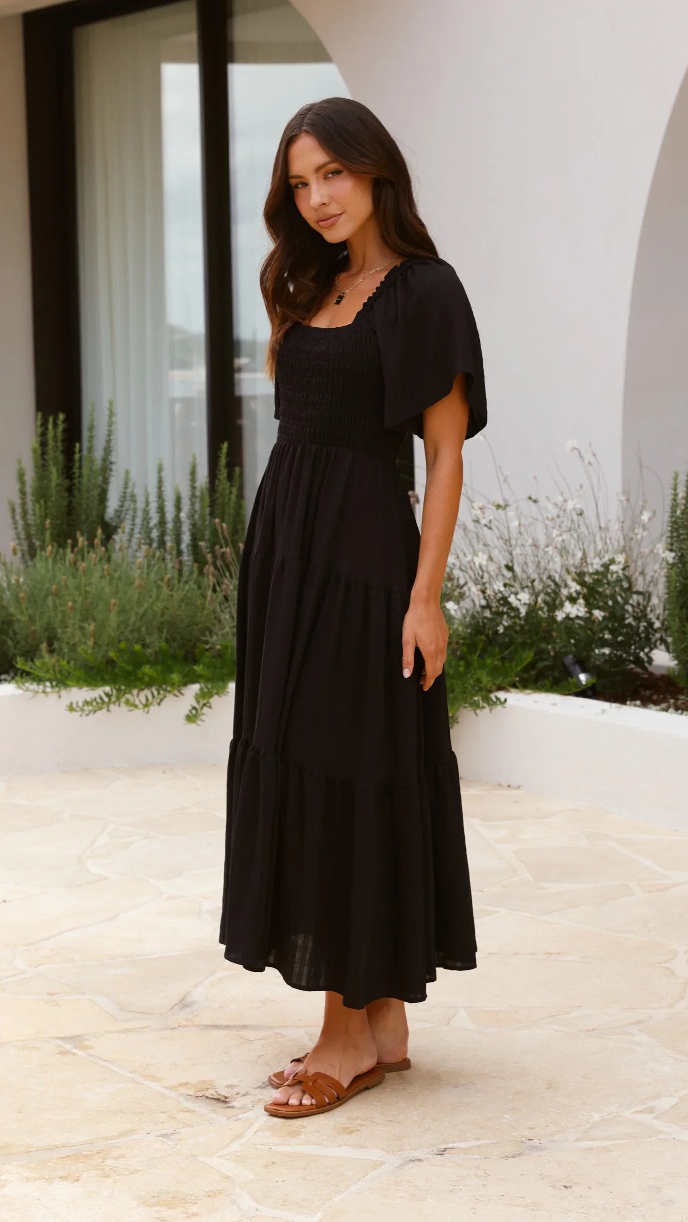 Lainey Midi Dress Black