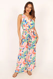 Belinda One Shoulder Jumpsuit Floral