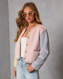 Mood Lifter Color Block Faux Fur Jacket