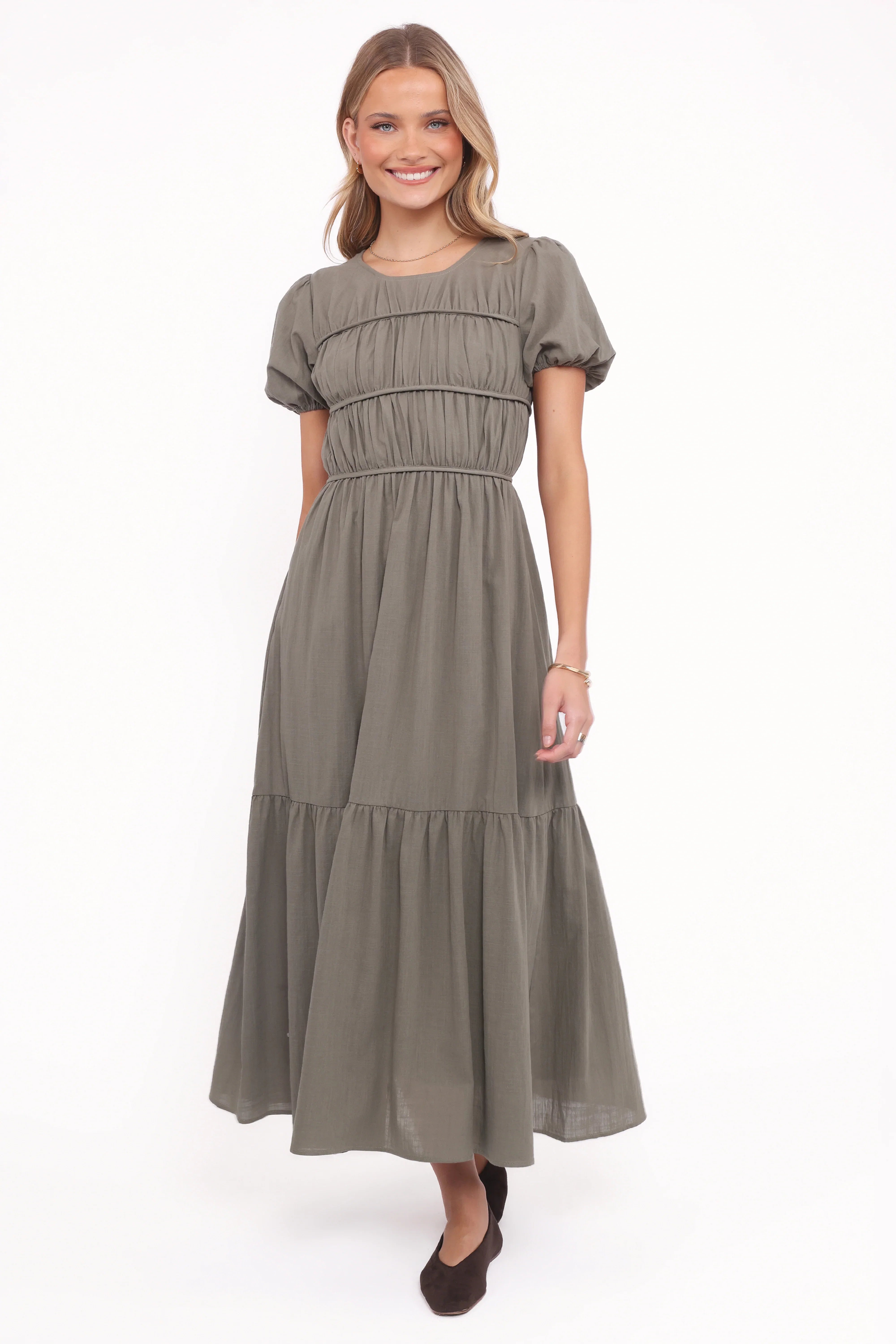 Deloria Maxi Dress Olive