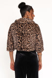 Florian Cropped Jacket Leopard