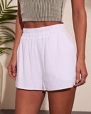 Fiji Cotton Pocketed High Rise Shorts