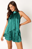Phoebe Short Set Teal Green