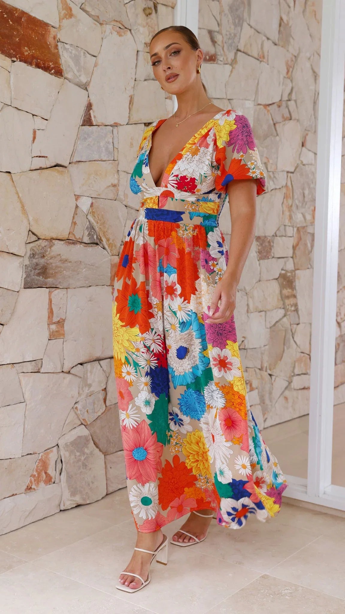 Baker Maxi Dress Multi Floral