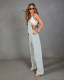 Cloudette Wide Leg Denim Overalls