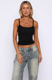 Get Even Tank Top Black