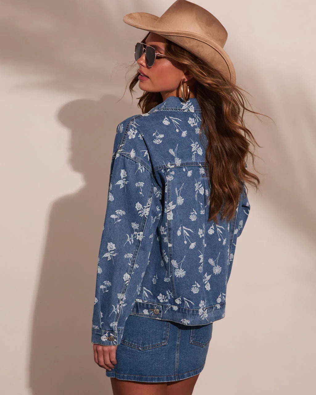 Wildflower Wrangler Floral Denim Jacket