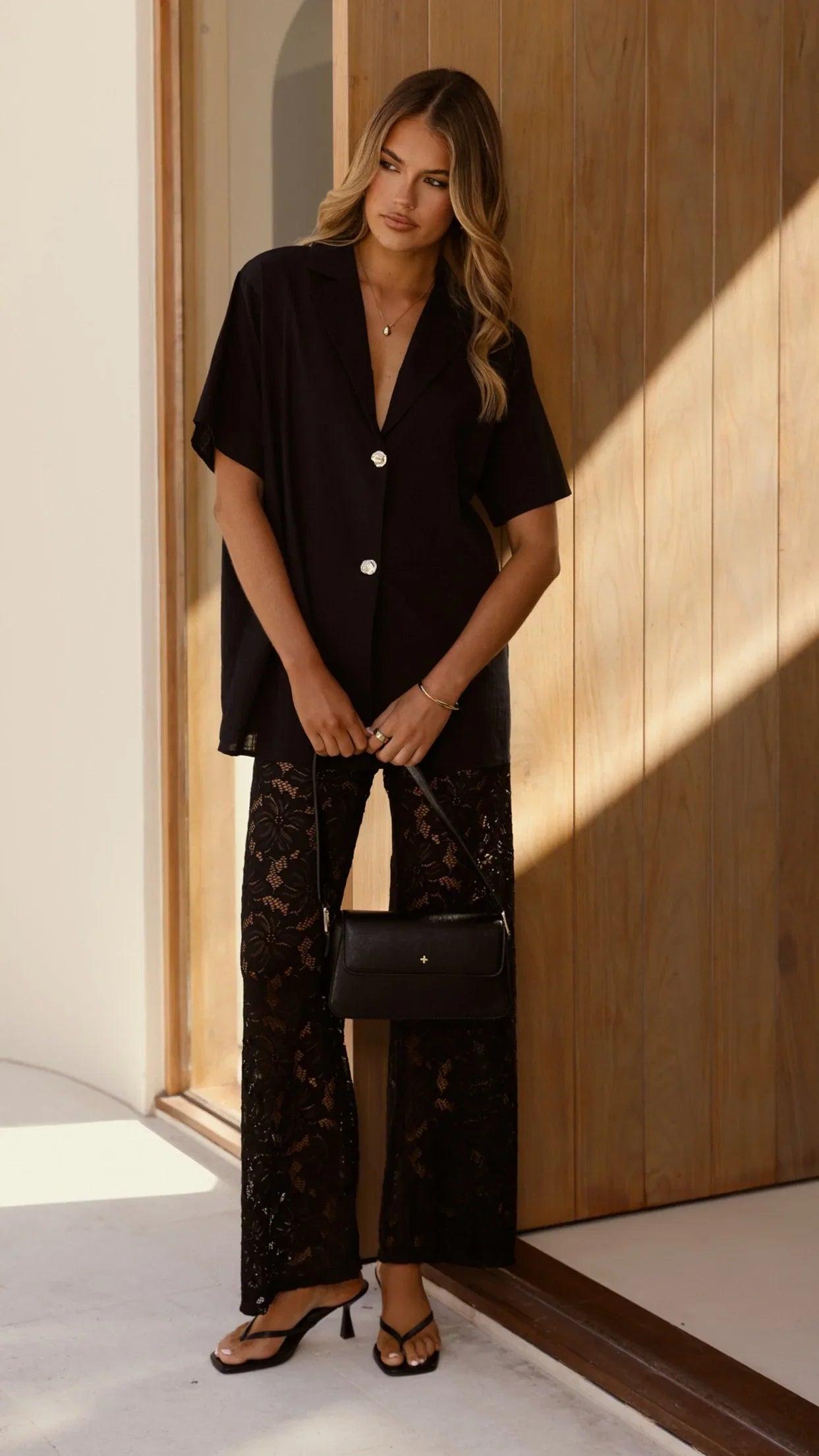 Azura Shirt And Pants Set Black