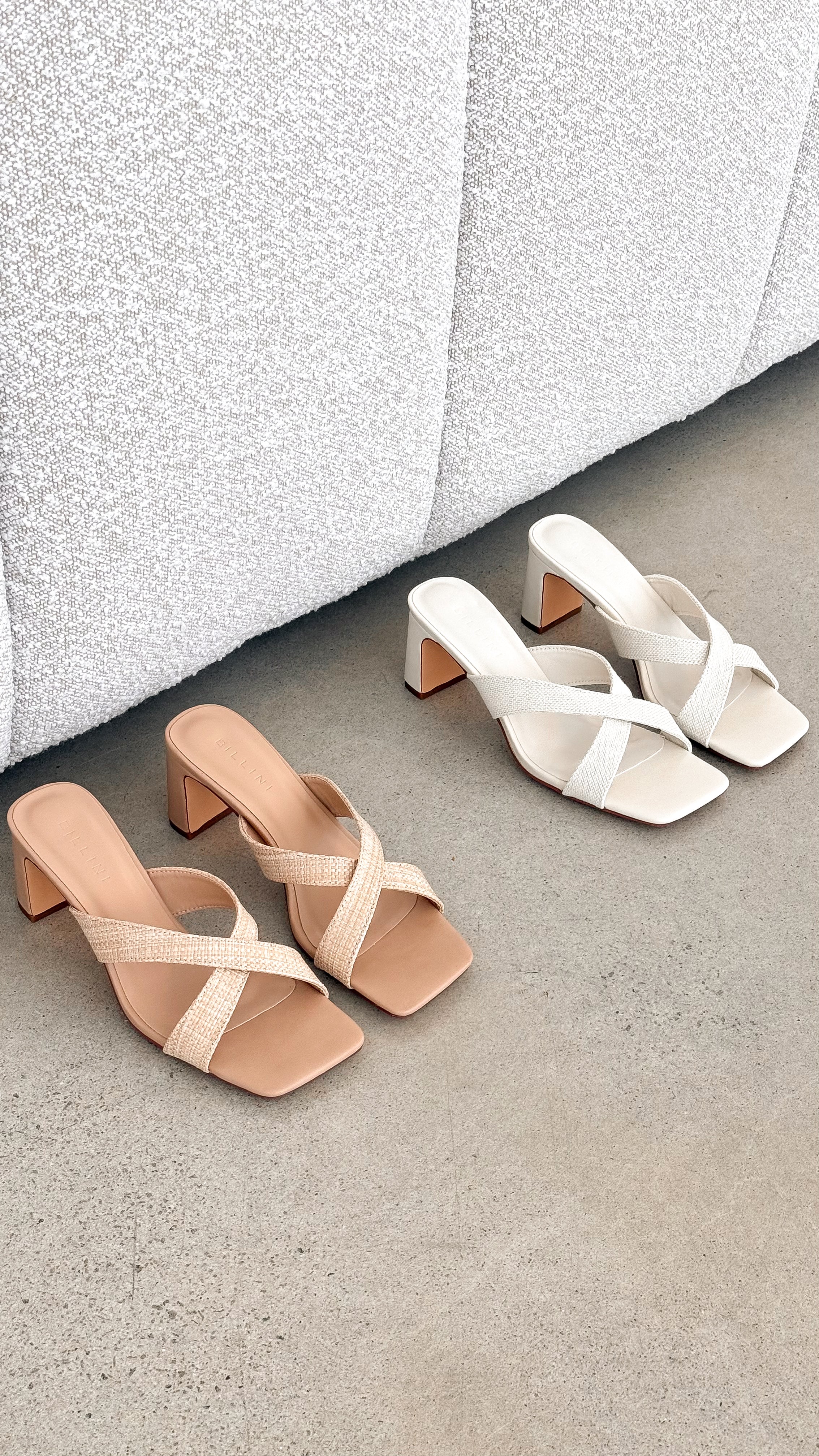 Camila Heel Natural Raffia