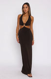 Havent Met You Maxi Dress Chocolate