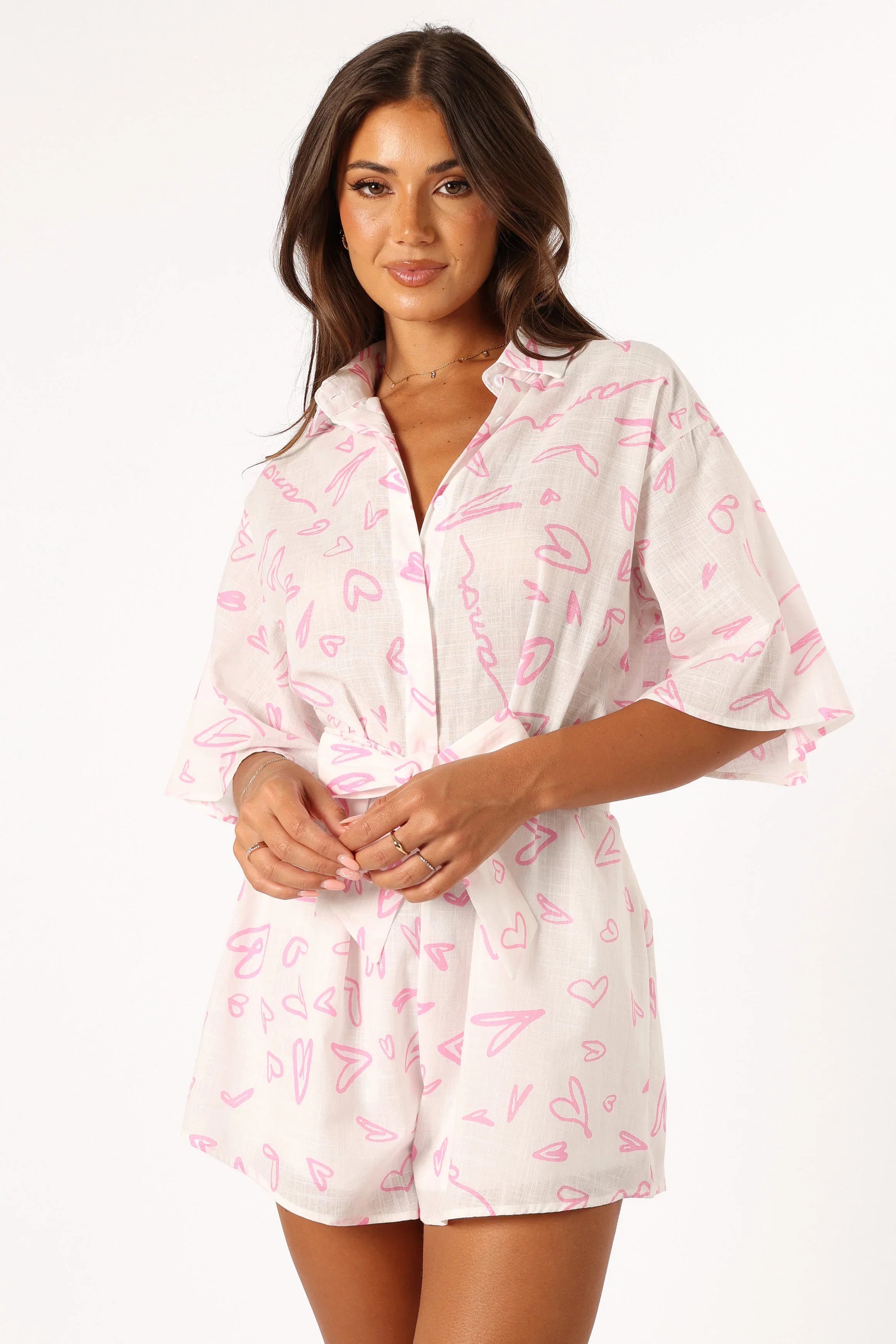 Kellie Romper Amore Print