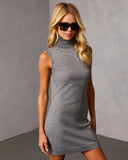 Sanore Knit Turtleneck Mini Dress